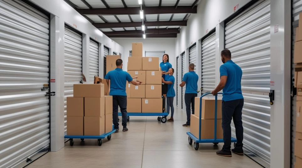 Secure storage units at Easy Movers in Dubai